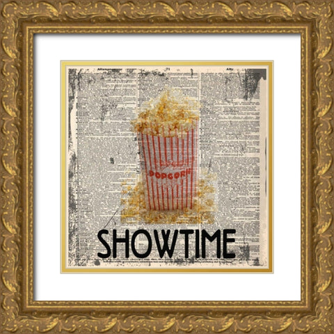 SHOWTIME Gold Ornate Wood Framed Art Print with Double Matting by Greene, Taylor