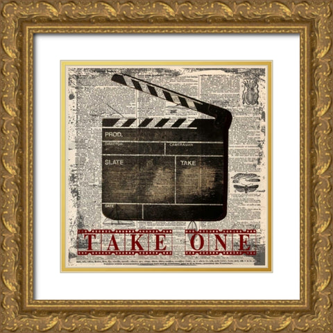 TAKE ONE Gold Ornate Wood Framed Art Print with Double Matting by Greene, Taylor