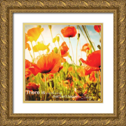 THERE IS NOTHING Gold Ornate Wood Framed Art Print with Double Matting by Greene, Taylor