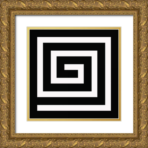 LABYRINTH II C Gold Ornate Wood Framed Art Print with Double Matting by Greene, Taylor