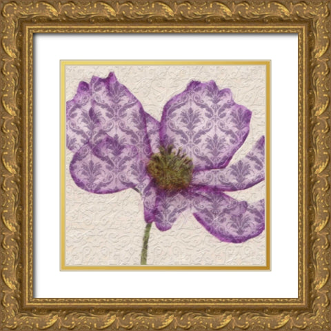 PATTEREND PETALS I Gold Ornate Wood Framed Art Print with Double Matting by Greene, Taylor