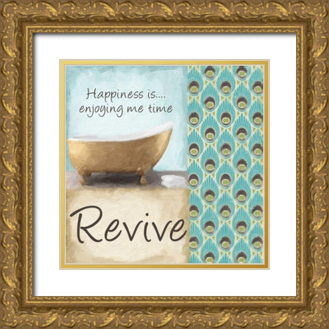 ME TIME Gold Ornate Wood Framed Art Print with Double Matting by Greene, Taylor