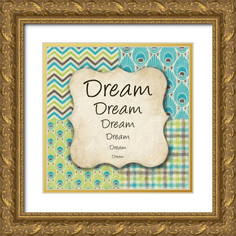 DREAMS Gold Ornate Wood Framed Art Print with Double Matting by Greene, Taylor