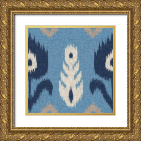IKAT I Gold Ornate Wood Framed Art Print with Double Matting by Greene, Taylor