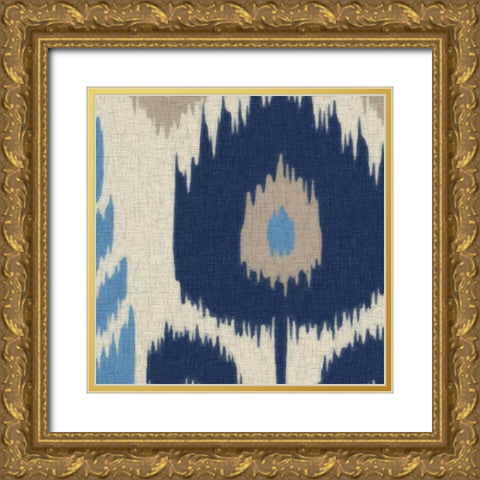IKAT II Gold Ornate Wood Framed Art Print with Double Matting by Greene, Taylor