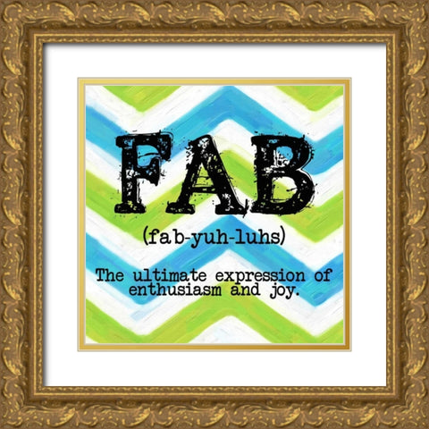 FAB Gold Ornate Wood Framed Art Print with Double Matting by Greene, Taylor