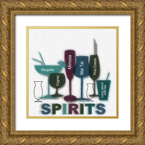 SPIRITS A Gold Ornate Wood Framed Art Print with Double Matting by Greene, Taylor