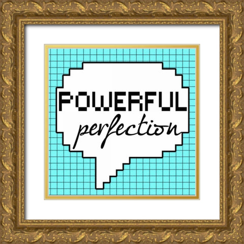 Powerful Perfection Gold Ornate Wood Framed Art Print with Double Matting by Greene, Taylor