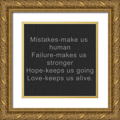 Mistakes Gold Ornate Wood Framed Art Print with Double Matting by Greene, Taylor
