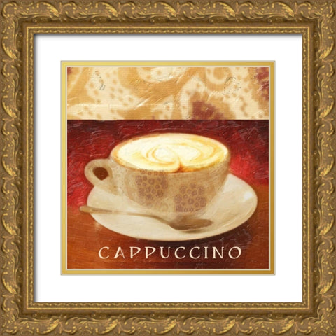 CAPPUCCINO Gold Ornate Wood Framed Art Print with Double Matting by Greene, Taylor