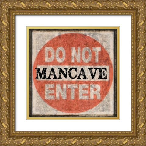 Mancave 5 Gold Ornate Wood Framed Art Print with Double Matting by Greene, Taylor