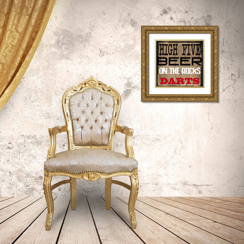 Mancave 6 Gold Ornate Wood Framed Art Print with Double Matting by Greene, Taylor