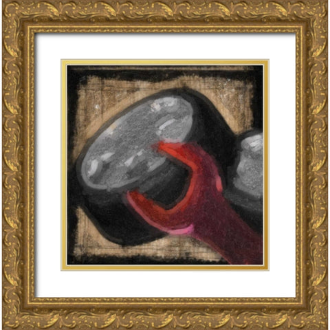 Mancave 9 Gold Ornate Wood Framed Art Print with Double Matting by Greene, Taylor