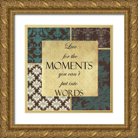 MOMENTS Gold Ornate Wood Framed Art Print with Double Matting by Greene, Taylor