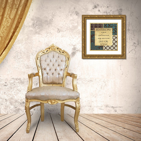 Yesterday Is Gone Gold Ornate Wood Framed Art Print with Double Matting by Greene, Taylor