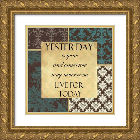 Yesterday Is Gone Gold Ornate Wood Framed Art Print with Double Matting by Greene, Taylor