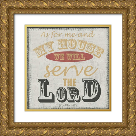As For Me Gold Ornate Wood Framed Art Print with Double Matting by Greene, Taylor