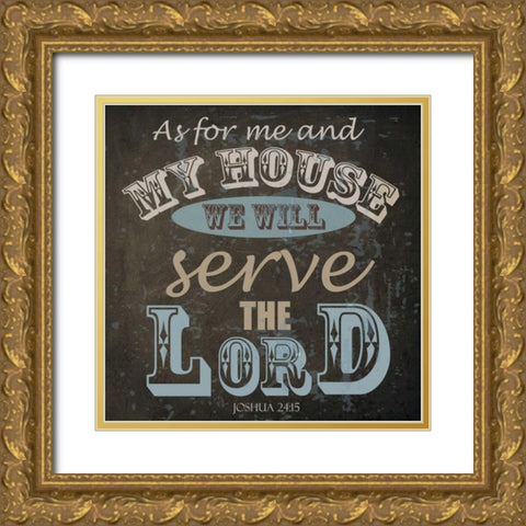 MY HOUSE Gold Ornate Wood Framed Art Print with Double Matting by Greene, Taylor