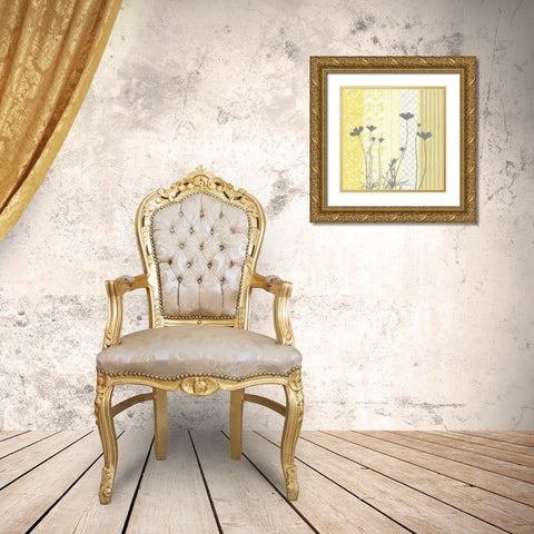 Sunshine Silhouette I Gold Ornate Wood Framed Art Print with Double Matting by Greene, Taylor