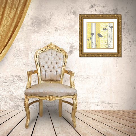 Sunshine Silhouette II Gold Ornate Wood Framed Art Print with Double Matting by Greene, Taylor