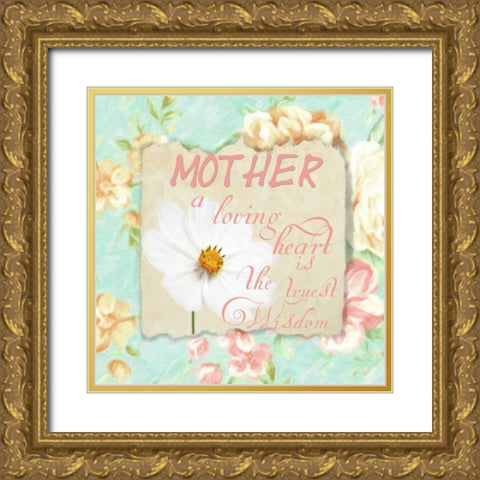 A LOVING HEARt Gold Ornate Wood Framed Art Print with Double Matting by Greene, Taylor