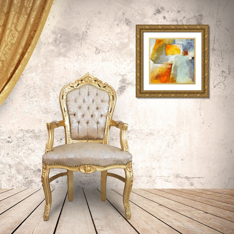 VIBE II Gold Ornate Wood Framed Art Print with Double Matting by Greene, Taylor