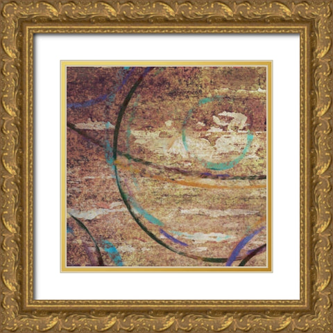 CIRCLE AROUND I Gold Ornate Wood Framed Art Print with Double Matting by Greene, Taylor