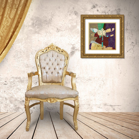 RISE ABOVE DRAGONFLYVER 2 Gold Ornate Wood Framed Art Print with Double Matting by Greene, Taylor
