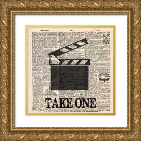 TAKE ONE 2 Gold Ornate Wood Framed Art Print with Double Matting by Greene, Taylor