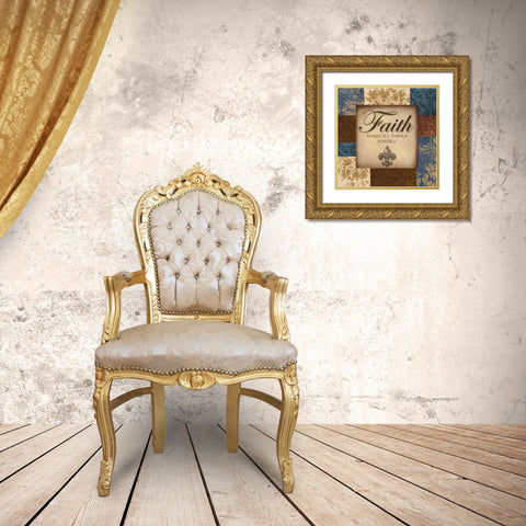 FAITH MAKES Gold Ornate Wood Framed Art Print with Double Matting by Greene, Taylor