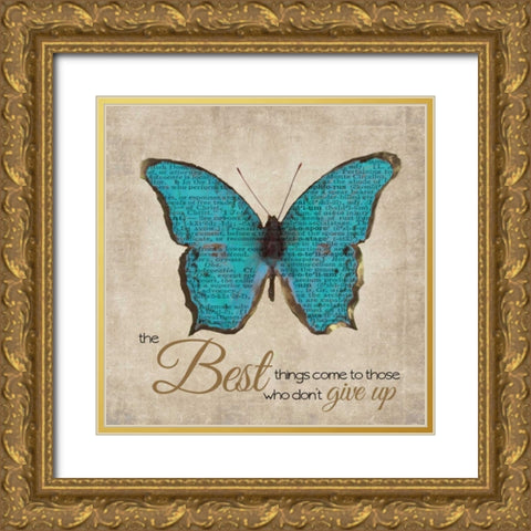 THE BEST THINGS 2 Gold Ornate Wood Framed Art Print with Double Matting by Greene, Taylor