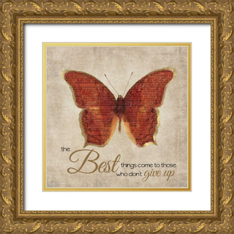 The Best Things Gold Ornate Wood Framed Art Print with Double Matting by Greene, Taylor