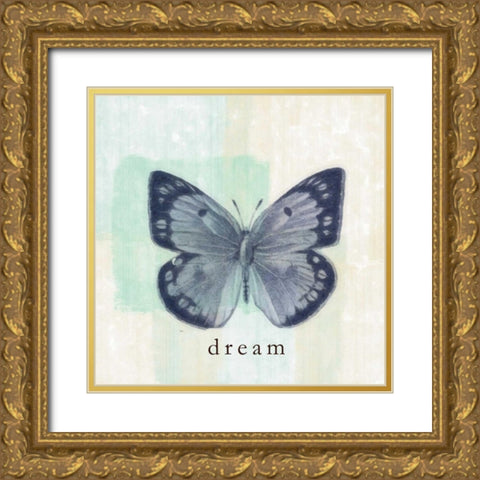 Butterfly Dream Gold Ornate Wood Framed Art Print with Double Matting by Greene, Taylor