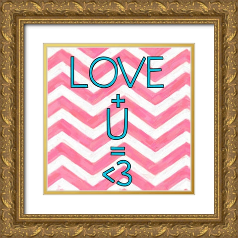 Love Plusver 2 Gold Ornate Wood Framed Art Print with Double Matting by Greene, Taylor