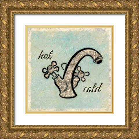 Hot Cold Gold Ornate Wood Framed Art Print with Double Matting by Greene, Taylor