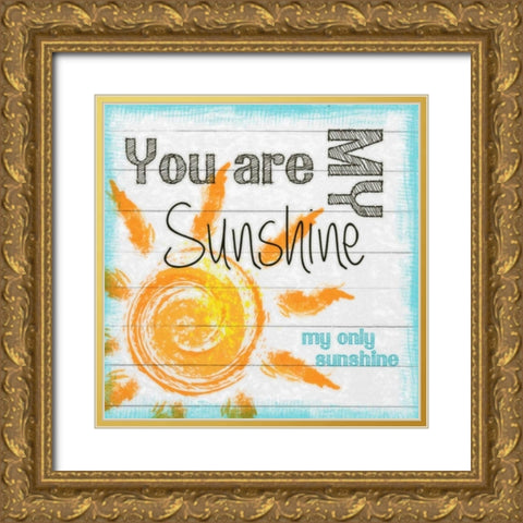 MY ONLY SUNSHINE Gold Ornate Wood Framed Art Print with Double Matting by Greene, Taylor