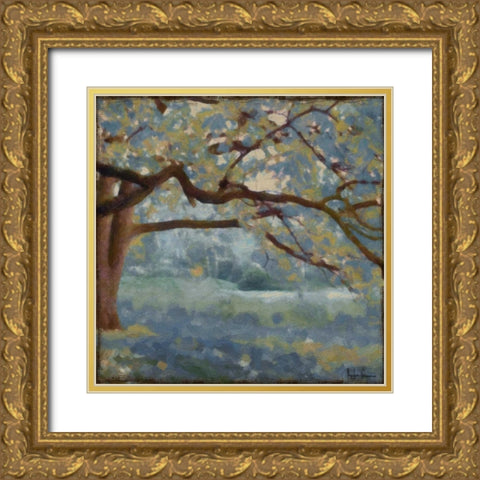 Azure Landscape Gold Ornate Wood Framed Art Print with Double Matting by Greene, Taylor