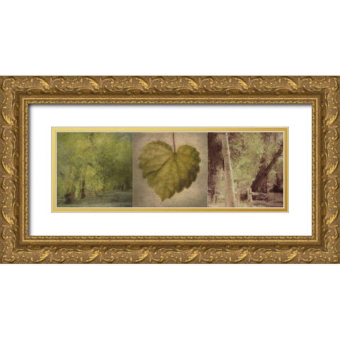 SILHOUETTE BEAUTY E Gold Ornate Wood Framed Art Print with Double Matting by Greene, Taylor
