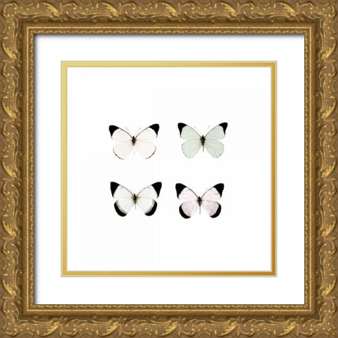 Pale Butter Gold Ornate Wood Framed Art Print with Double Matting by Telik, Tracey