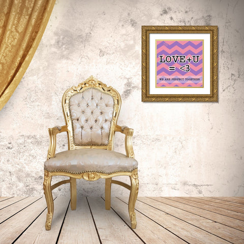 Perfect Together Gold Ornate Wood Framed Art Print with Double Matting by Pazan, Tony
