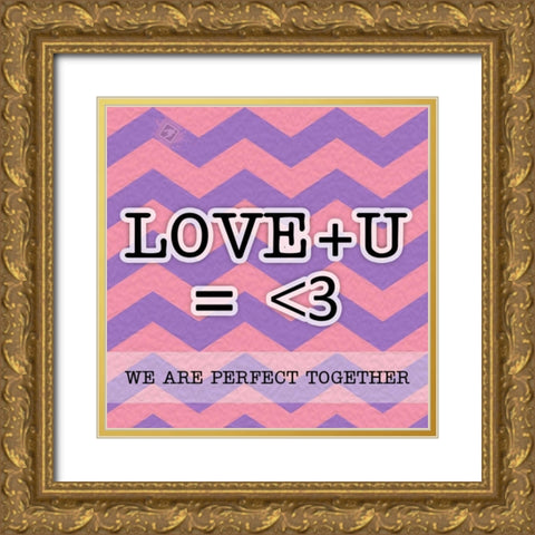 Perfect Together Gold Ornate Wood Framed Art Print with Double Matting by Pazan, Tony