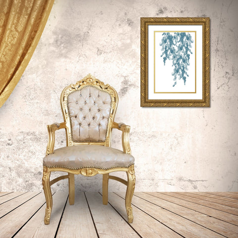 Weeping Willow Cool Water 1 Gold Ornate Wood Framed Art Print with Double Matting by Urban Epiphany