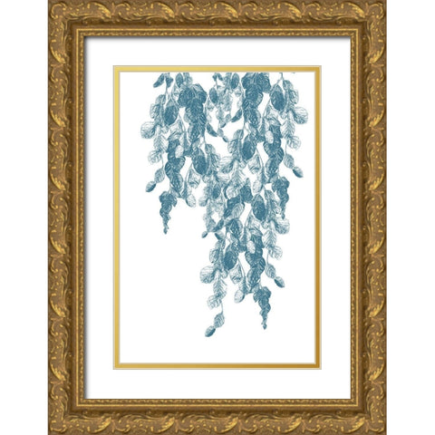 Weeping Willow Cool Water 1 Gold Ornate Wood Framed Art Print with Double Matting by Urban Epiphany