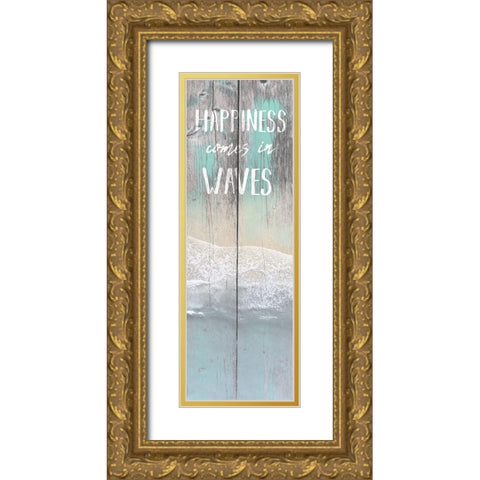Coastal 4 Gold Ornate Wood Framed Art Print with Double Matting by Brown, Victoria