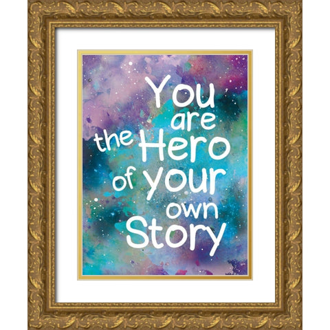 Galaxy Hero Gold Ornate Wood Framed Art Print with Double Matting by Brown, Victoria