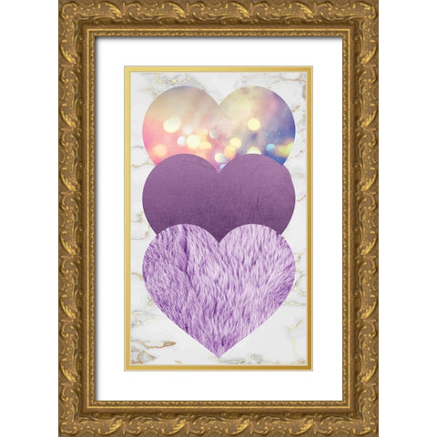 Glam 2 Gold Ornate Wood Framed Art Print with Double Matting by Brown, Victoria