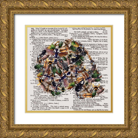 Skull 1.3 Gold Ornate Wood Framed Art Print with Double Matting by Brown, Victoria