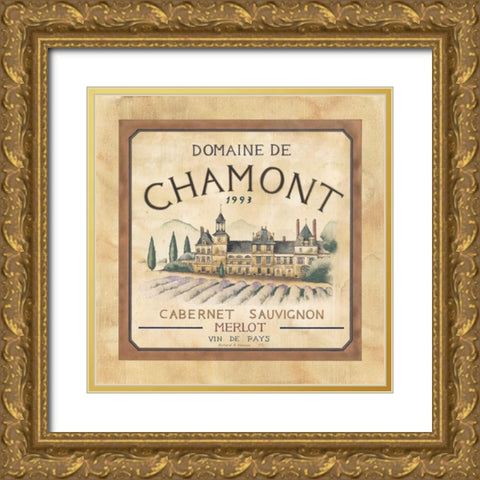 Domaine de Chamont 1993 Gold Ornate Wood Framed Art Print with Double Matting by Henson, Richard