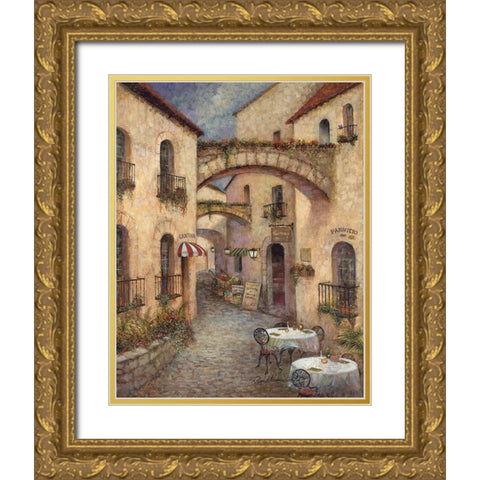 Buon Appetito II Gold Ornate Wood Framed Art Print with Double Matting by Manning, Ruane