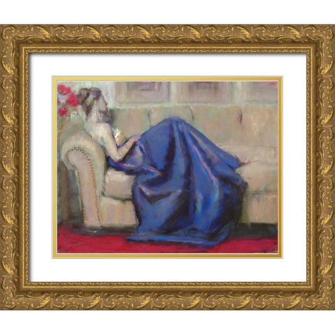After the Ball I Gold Ornate Wood Framed Art Print with Double Matting by Dyer, Margaret